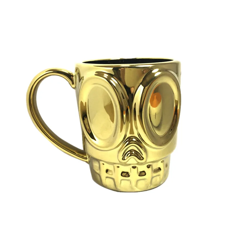 

Milk Ceramic cup Coffee Drink Creative Water mug mug Creative Grimace mug Solid Color tea Quilt European Style With Handle