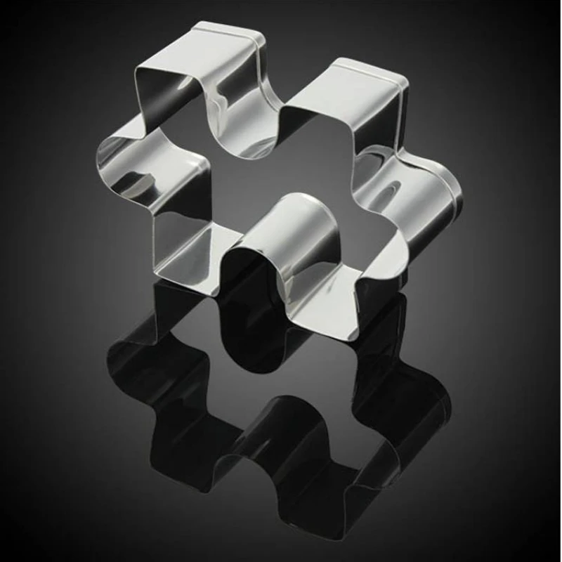

Decor Mold Cake Mould Cookie Jelly Pastry Biscuits Baking Pastry Kitchen Cutting Fondant Puzzle Shape Stainless Steel DIY Mould