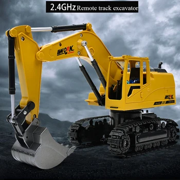 

Simulation Crawlers Musical Electronic Toy Automatic Kids 8 Channel With Light Gifts RC Excavator Rechargeable 2.4GHz Tractor