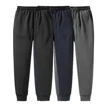 

Pants Solid Color Autumn Winter Pockets Ankle Tied Thermals Sweatpants Thick Pants for Travel