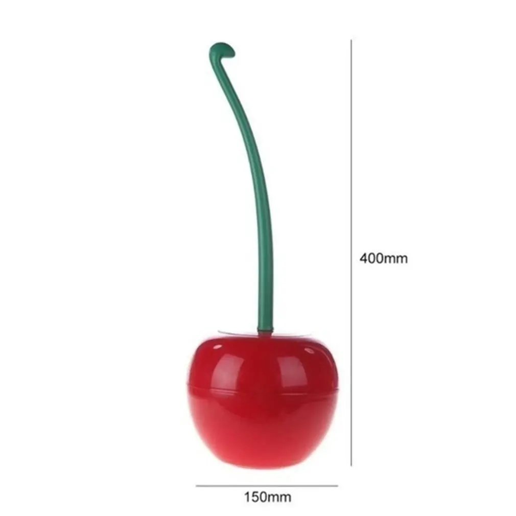 Funny Cherry shape Toilet Bowl Brush Bathroom Cleaning Tool Holder With Base Toilet Brush Home Cleaner