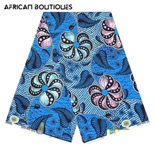 

Ankara African Printing Batik Pagne Real Wax Fabric African Sewing Wedding Dress Handicraft Material 1 Yard
