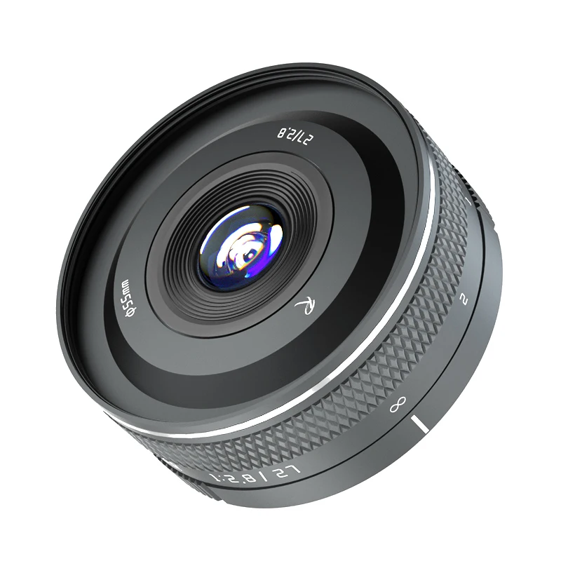 Rockstar-固定焦点レンズ,27mm f2.8,大口径,fuji xf canon EF-M sony e