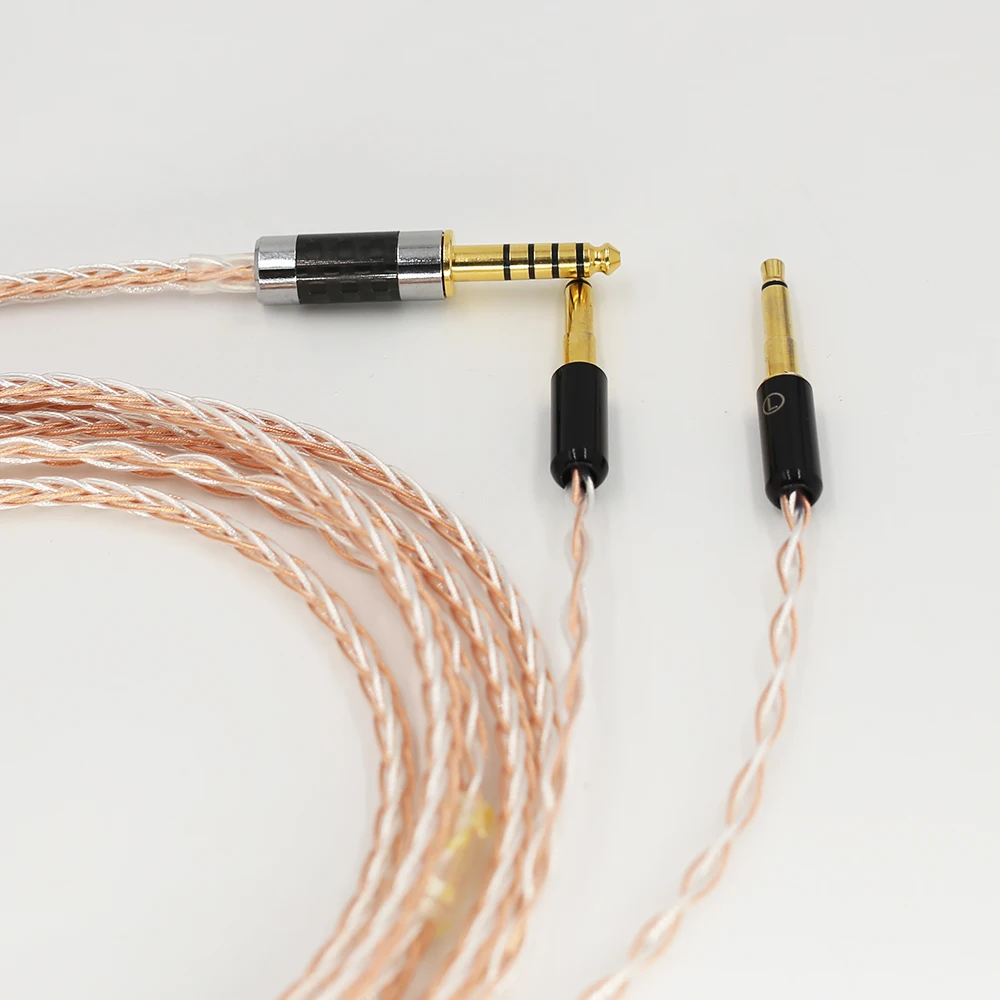 Hight Quality 8cores Headphones Cable 3 5 stereo Audio Plug Audio Upgrade Cable For Meze 99 Classics Focal Elear