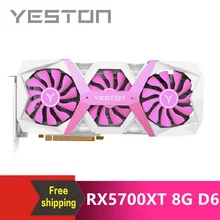 Yeston Radeon RX5700XT GPU 8G/256bit/DDR6/7nm PCI Express x16 3,0 видеокарта HDMI+ 3* DP для рабочего стола