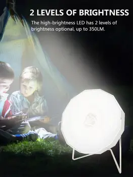 

Solar Camping Light USB Energy Saving 360 Degree Rotatable Work Light for Outdoor Camping Barbecue Work