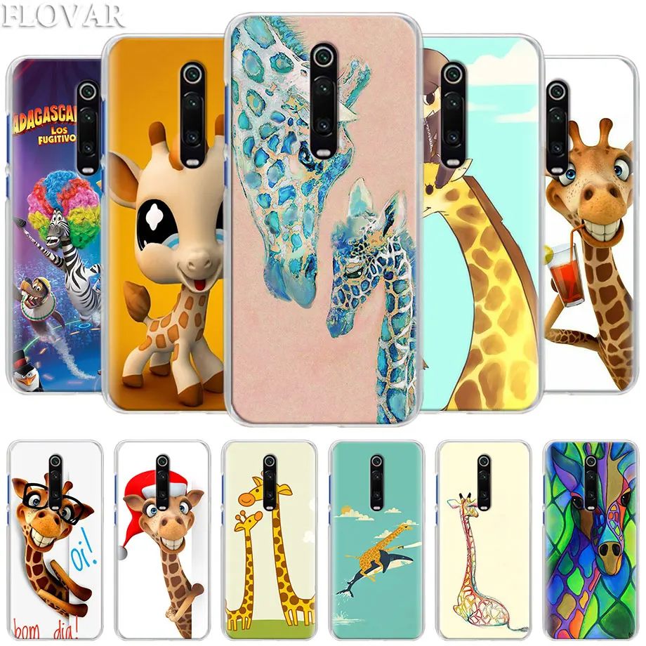 

Funny Cartoon Giraffe Case for Xiaomi Mi A3 A1 A2 8 Lite 9T CC9E Play Redmi K20 Pro 7A Note 7 7S Hard Clear Cover Capa