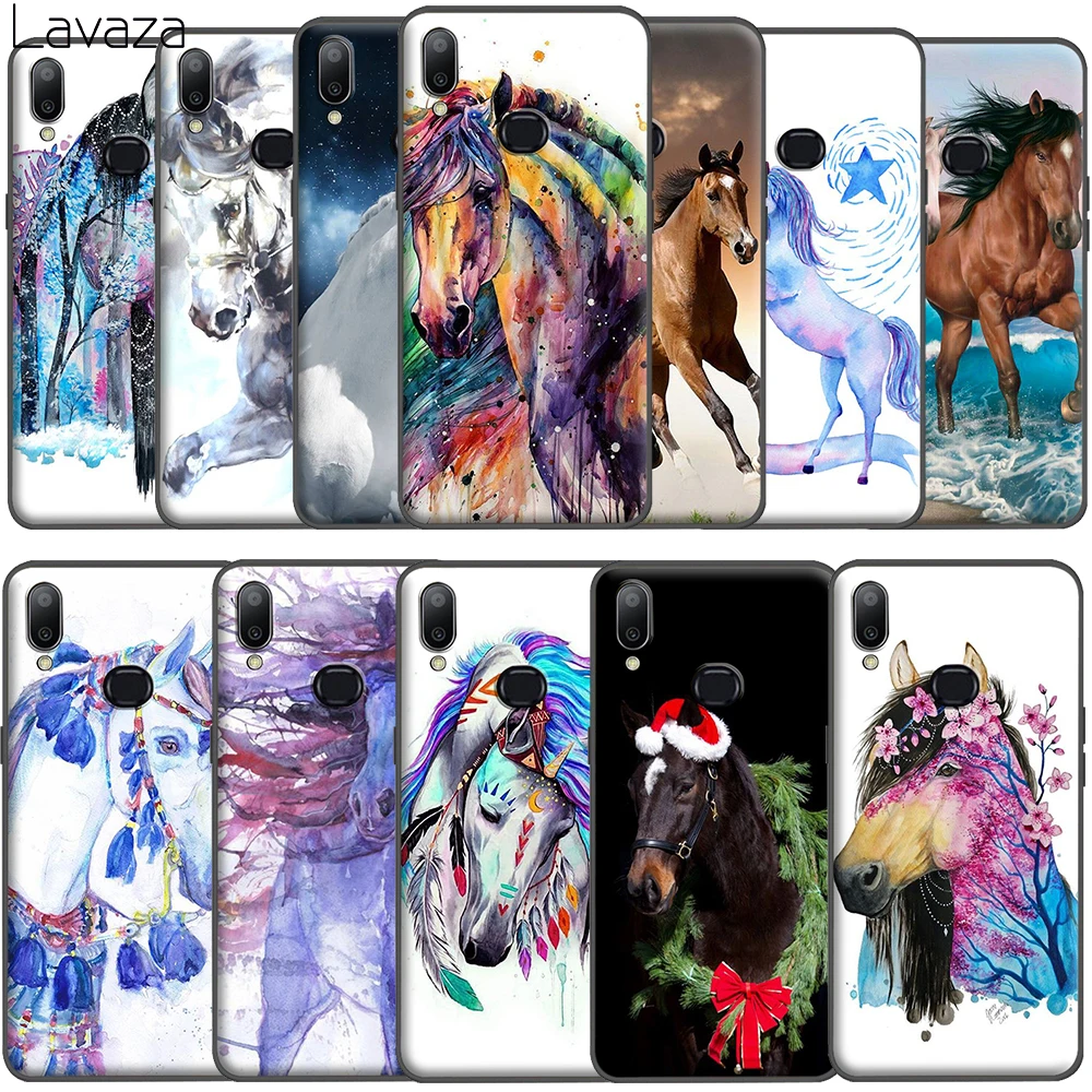 Watercolor horses Soft TPU Case for Samsung Galaxy A10S A20S A20E A30S A40S A50S A70S Cover |