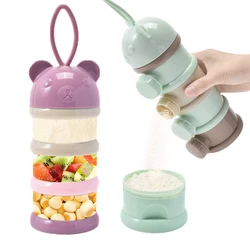 3/4Layer Portable Kids Snack Container Baby Food Container Storage Box Baby Essentials Snack Box Infant Milk Powder Boxs