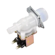 Uxcell AC220V G3/4 12 мм Барб пластиковая вода Электрический электромагнитный клапан N/C давление воды на входе переключатель потока электромагнитный клапан