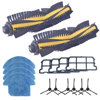 

for Ilife V7 V7S V7S Pro Robotic Vacuum Cleaner Parts Kit Main Brush+Side Brush+Dust Hepa Filter+Mop Cloth Accessories