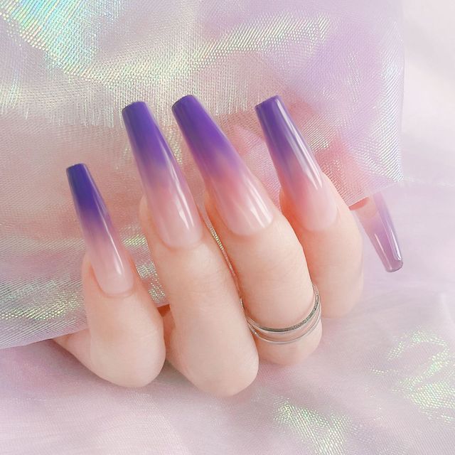 Detachable Coffin False Nails Wearable Artificial French Ballerina Fake Nails Full Cover Nail Tips Press On Manicure Tool