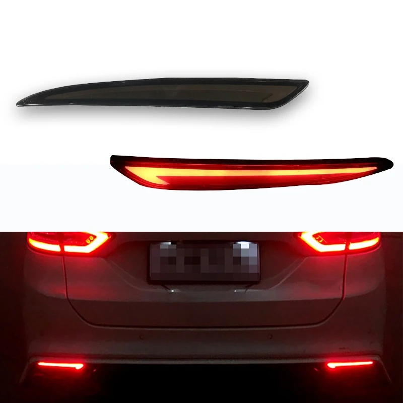 Fluid Style LED Bumper Reflector Tail Lights for Ford Fusion Mondeo 2013+ Brake Turn Signal Red | Автомобили и мотоциклы