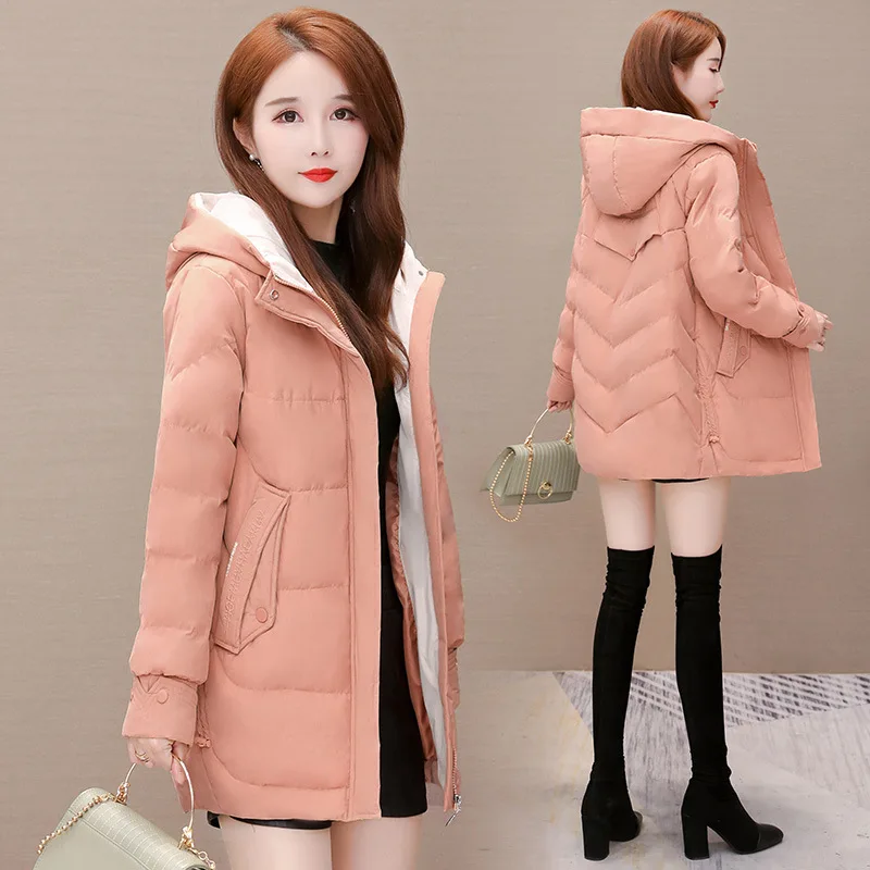 

Short Cotton-padded Jacket Coat 2019 Winter Korean-style down Jacket Cotton-padded Clothes Loose-Fit Slimming Fashion Hooded Thi