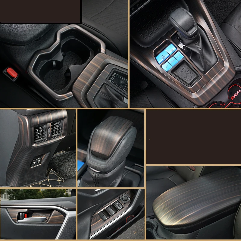 Аксессуары для украшения салона автомобиля из персикового дерева Toyota RAV4 2019 2020