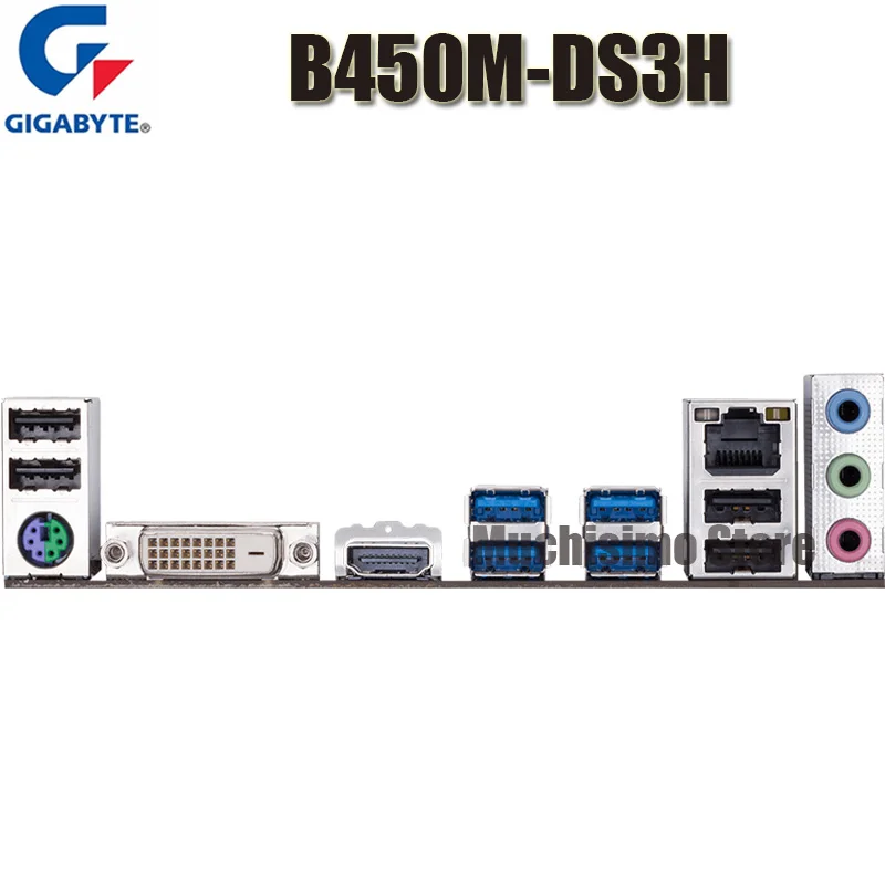 Socket AM4 Gigabyte B450M DS3H Motherboard DDR4