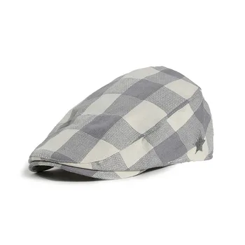 

lovely Baby hat or girls boys a cap hats for children шапка детская Lattice Pattern Star Pattern Duck Tongue Painter Beret H5