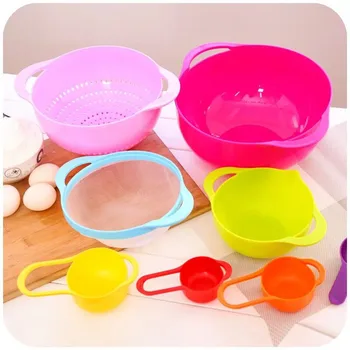 

8PCS/Set Baking Cooking Supplies Household Exquisite Measuring Spoon Measuring Cup Rainbow Creative Kitchen Tools Accessories