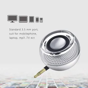 

Portable HIFI 3D Surround Phone Speaker 3.5mm Aux Audio Jack Mini Wireless Powerful Crystal Speaker For Smart Phone Tablet
