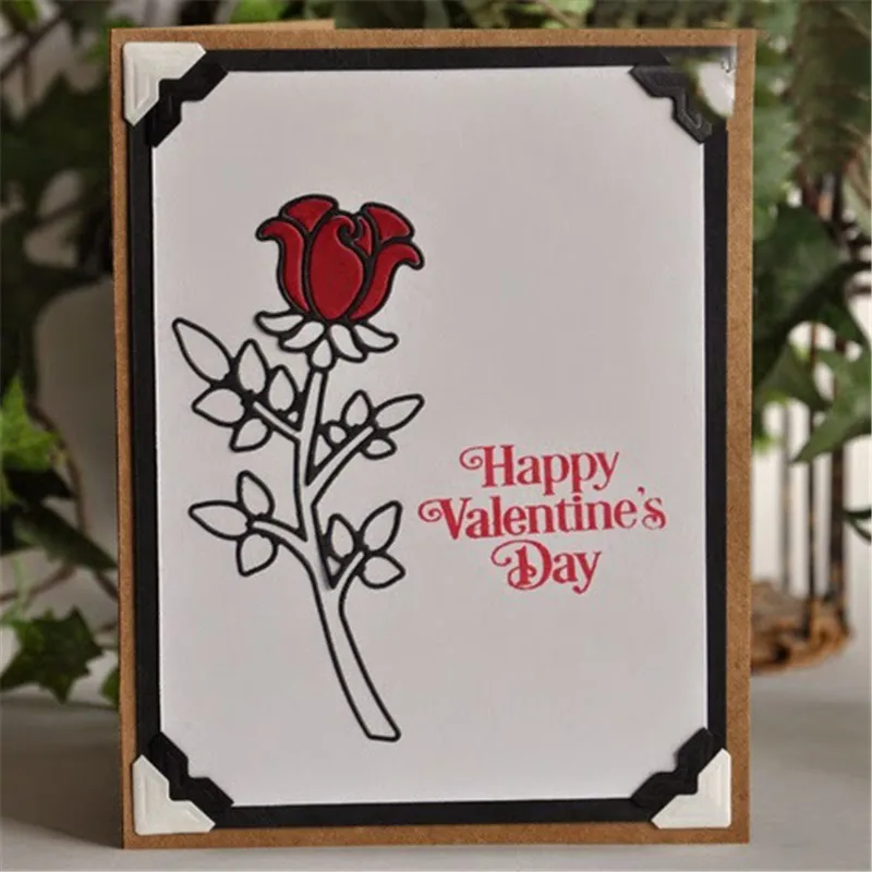 

GJCrafts Dies Cutting Flower Rose Metal DIY Embossing Scrapbooking Craft Card New Stencil Template Cuts Paper Cutter