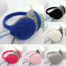 Осенне-зимние наушники для взрослых, одноцветные флисовые теплые милые наушники, Зимние теплые наушники, флисовые наушники для мужчин и женщин