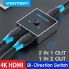 Vention HDMI Splitter 4K HDMI Switch Bi-Direction 1x2/2x1 Adapter HDMI 2.0 Switch 2 in 1 out for Xiaomi TV Box PS4 HDMI Switcher ► Photo 1/6