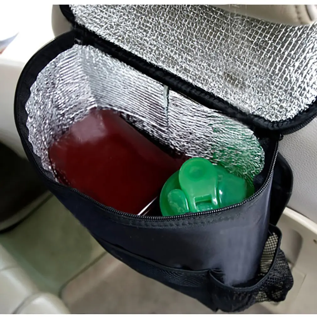 Мульти-карман большой емкости автомобиля спинки хранения сумка с изоляцией и охлаждения дизайн автомобильные аксессуары