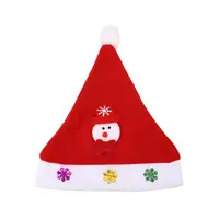 Ткань светящиеся рождественские шляпы шапки вечерние праздничные принадлежности светящиеся игрушки