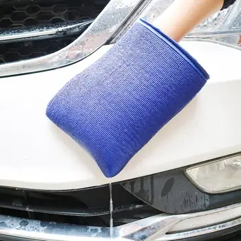 

1Pcs Car Beauty Cleaning Cloth Detergent Car Gloves Car Wash Magic Clay Mitt Cloth Microfiber Sponge Pad