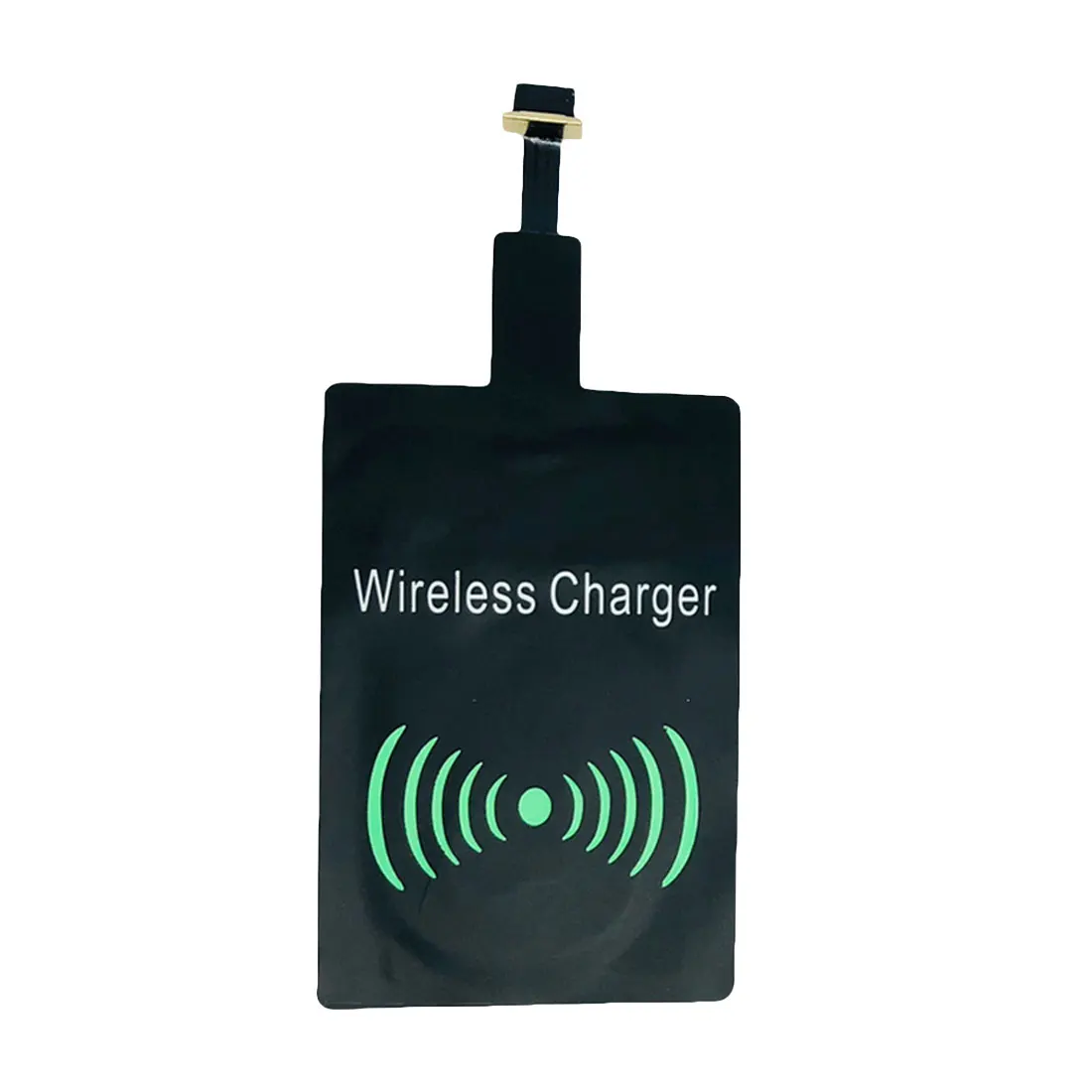 receiver Модный Универсальный Черный QI беспроводной зарядный приемник для Android Micro usb type-c телефон зарядное устройство - Тип штекера: receiver