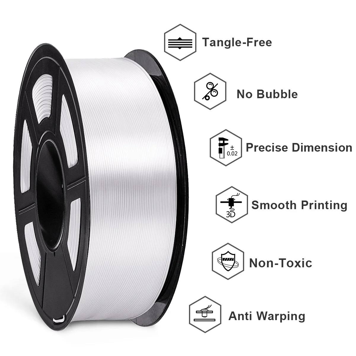 pla petg abs 1.75 mm Filament PETG PLA PLUS SILK ABS 3D Printer Filament 3D Printing Materials Good Toughness best pla filament