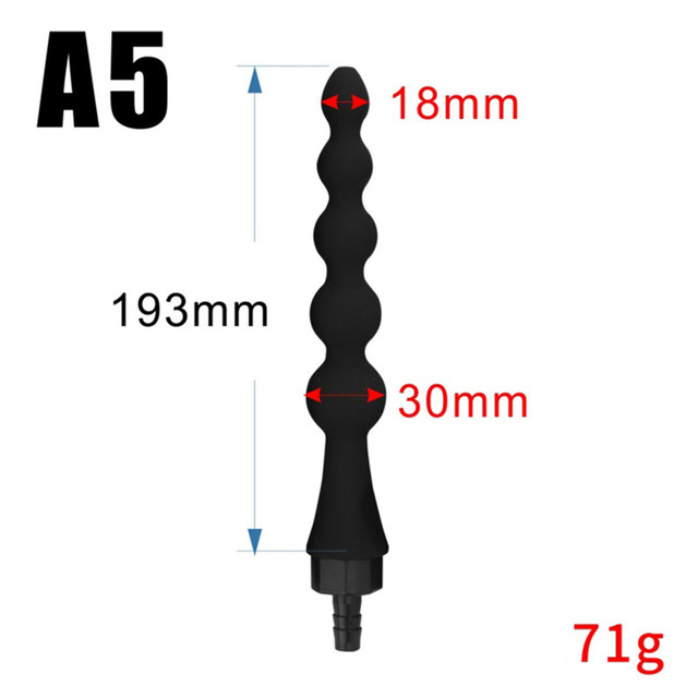 Shower Enema Anal Cleaning Anus Vaginal Cleaner Douche Silicone Nozzle Toilet Bidet Shower Tip Portable Bidet sprayer