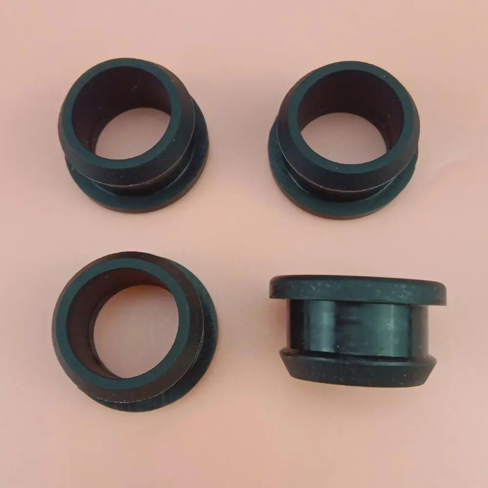 Black 4.5mm-50.6mm Silicone Rubber Snap-on Grommet Hole Plugs End Caps Bung Wire Cable Protect Bush