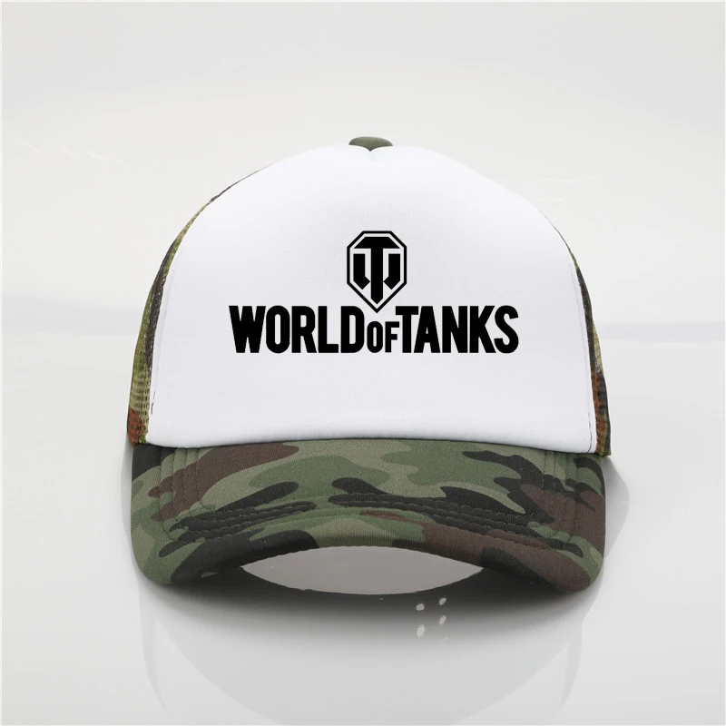 Games World Of Tanks печатная шапка с сеткой бейсболка Мужская и wo мужская летняя Трендовая шапка новая молодежная Джокер Солнцезащитная шляпа - Цвет: Лаванда