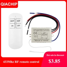 

QIACHIP 1/2/3 Way Relay AC 220V RF Remote Digital Wireless Remote Control Switch Ceiling Fan Panel Control Switch For Light Bulb