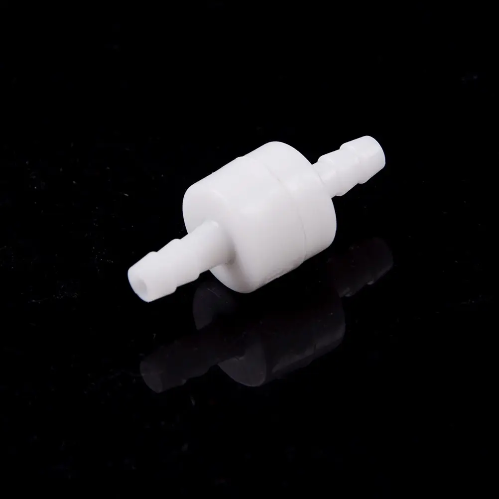 1PCS 6mm White Plastic One Way Inline Check Valve Fuel Gas Liquid Water | Обустройство дома