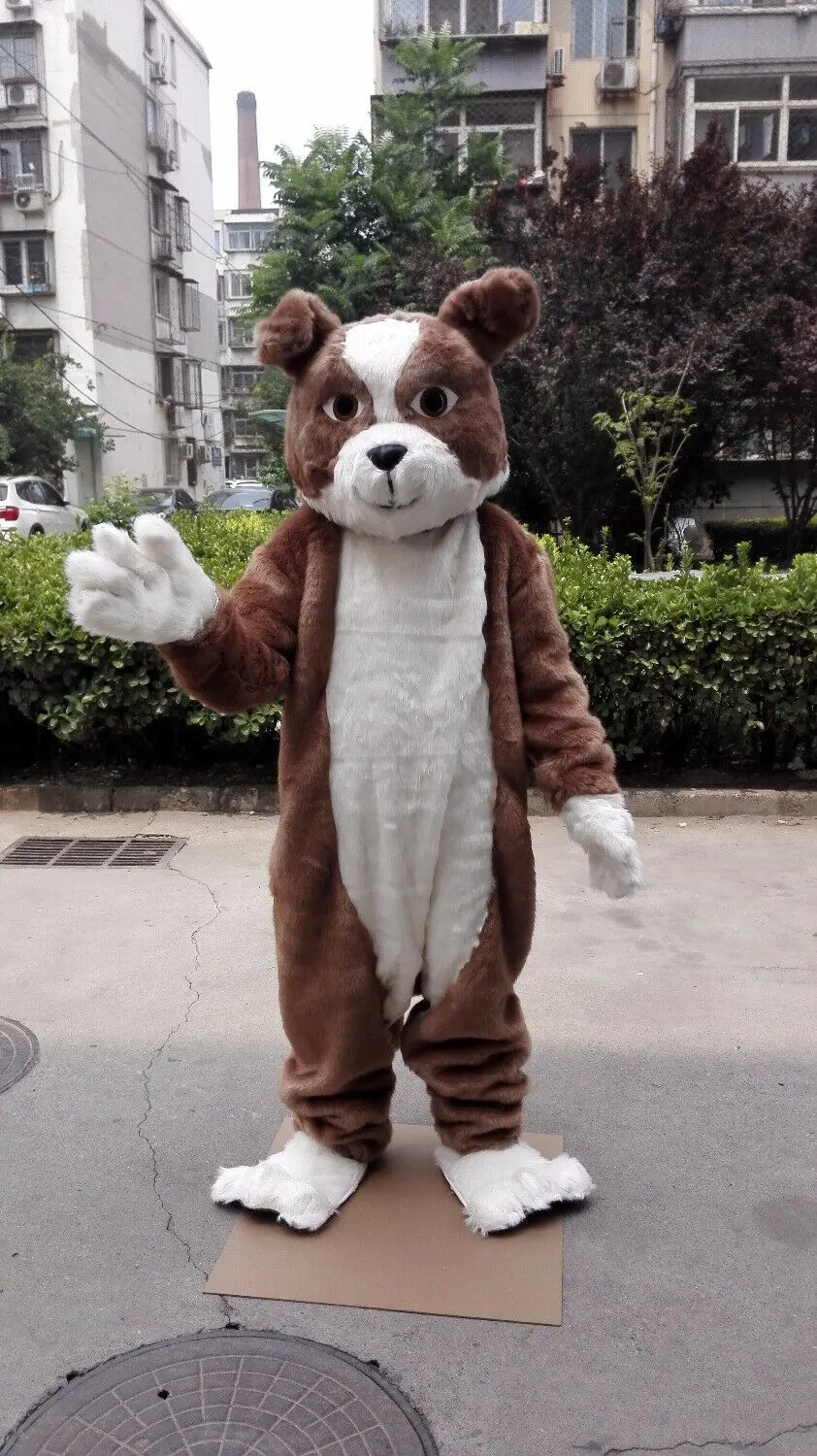 

Bulldog Mascot Costume Suit Cosplay Party Game Dress Outfit Halloween Adult 2019