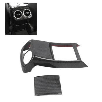 

Car Carbon Fiber Central Control Armrest Box Rear Air Vent Cover for Mercedes-Benz A-Class W177 C118
