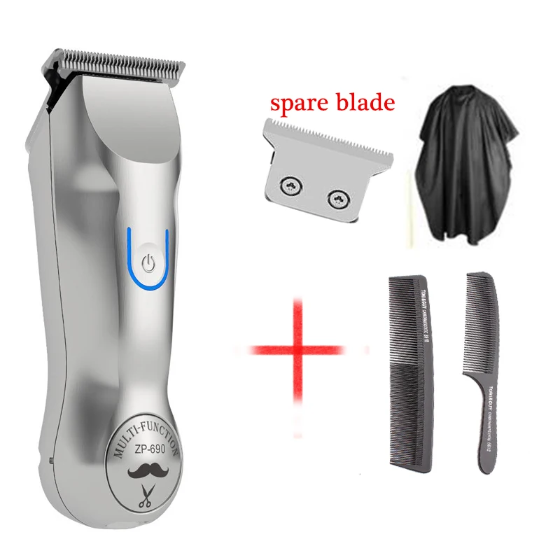 LILI Barber Shop Rechargeable Hair Clipper All Metal Electric Hair Trimmer Men Professional Beard Trimmer Haircut Machine black hair trimmer men professional barber shop hair clipper rechargeable electric cordless outliner hair cutting machine 5w