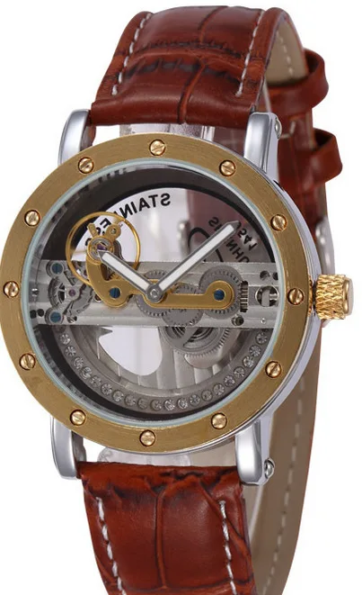 

Shenhua Gentry China Back through lv kong Fully Automatic Mechanical Wrist Watch Business Casual MEN'S Table