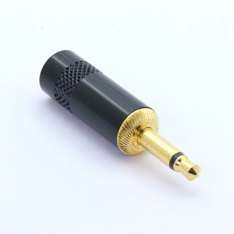100pcs 3 5mm Jack Audio Gold Plated headphone mono plug 3 5 RCA Connectors plug jack Stereo Headset Logo customized available