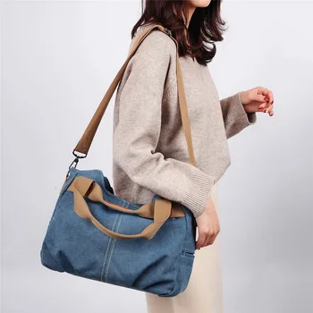 

2020 Brand Hot Design Classic Solid Casual BIGGER Tote Women'S Handbag Shoulder Crossbody Fashion Canvas Girls School Hand Bags