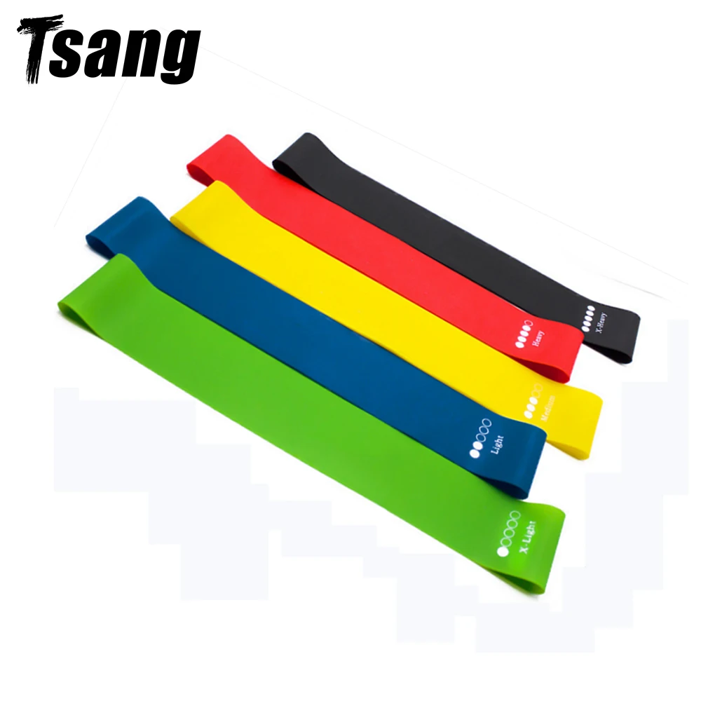 

Tsang 5 Levels Resistance Bands for Yoga Gym Fitness Rubber Stretch Elastic Assist Bands Exercise Training Workout Equipments