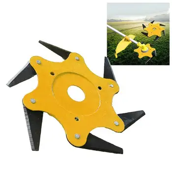 

Blade Manganese Steel Razor Mower Accessories Six-leaf Head Garden Lawn Machine Accessories Power Tools Easy To Cut