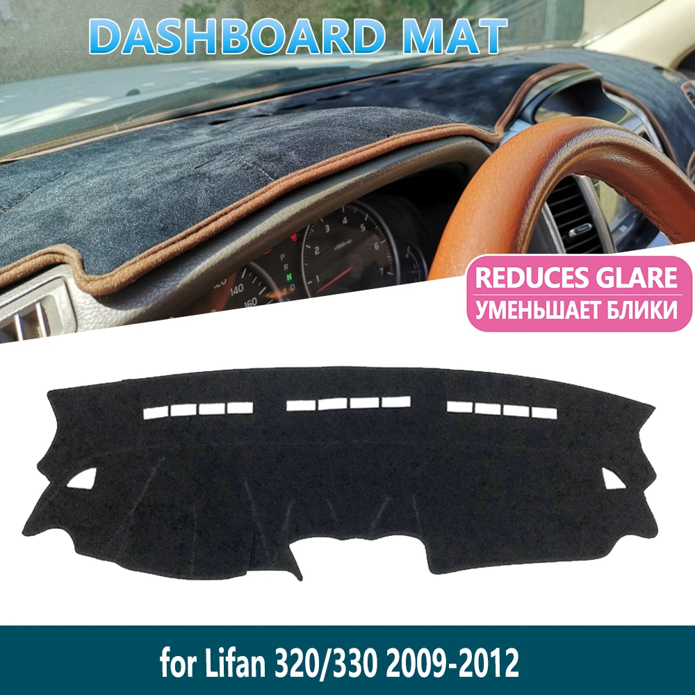 

for Lifan 320 330 2009 2010 2011 2012 Smily Anti-Slip Dashboard Mat Cover Pad Inner Sun Shade Dash board Car Accessories