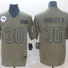 Сшитая Мужская Джерси Los angelles Todd garley II Vapor Untouchable Limited