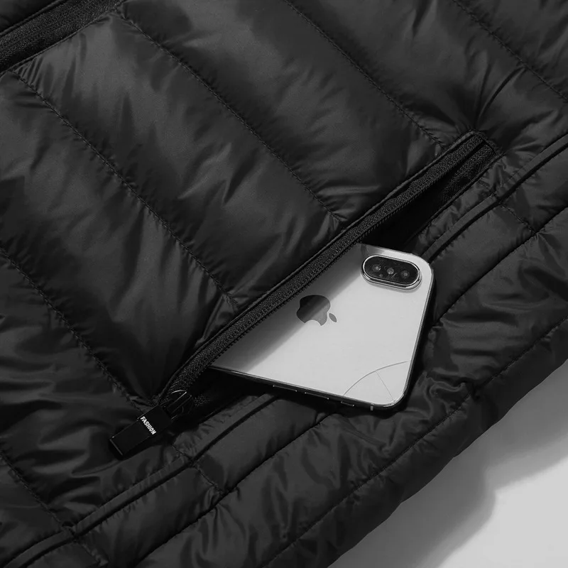 

Electric down Feather Cotton Vest Men Autumn And Winter Heating Warm Vest Fever Smart