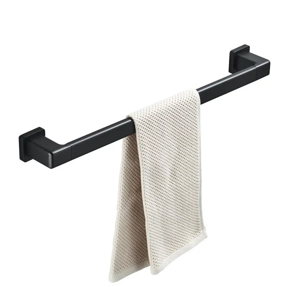 Black Single Rod Towel Bar Bathroom Towel Rack Shelf Bathroom Bathroom Hardware Pendant