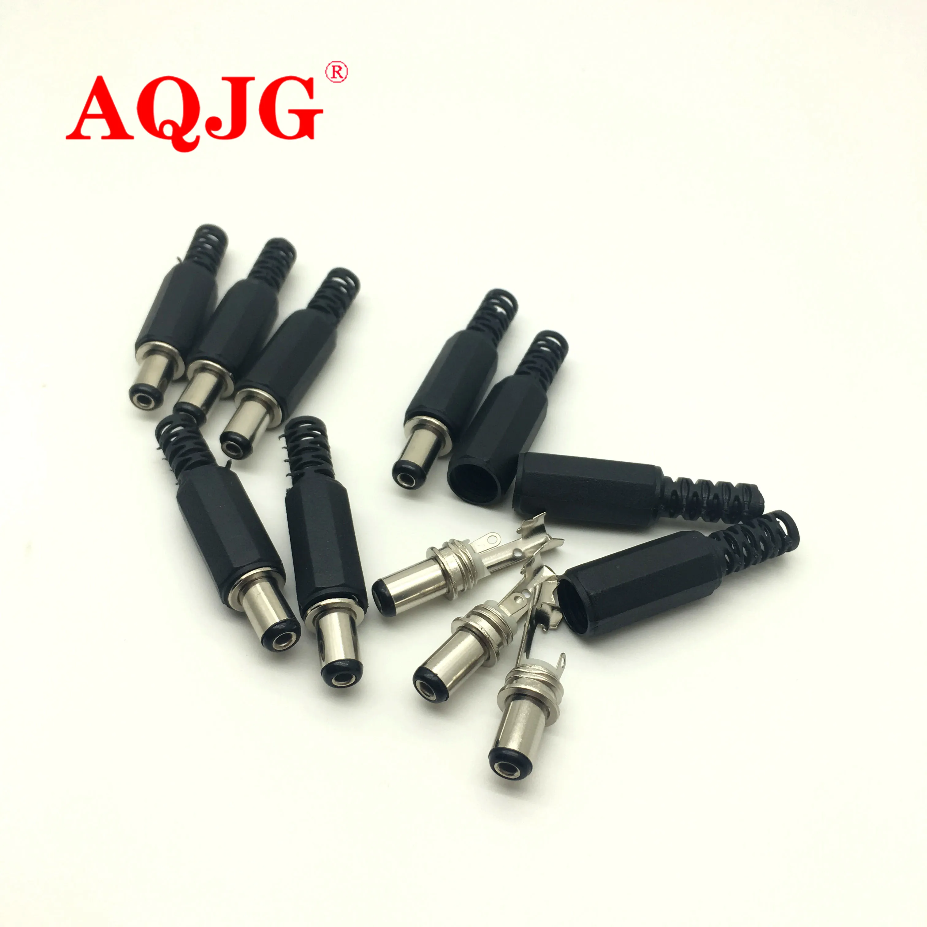 

5 шт., 5,5*2,1/5,5x2,1 мм, разъем питания постоянного тока, панельные монтажные вилки, Adeptor (короткий тип)