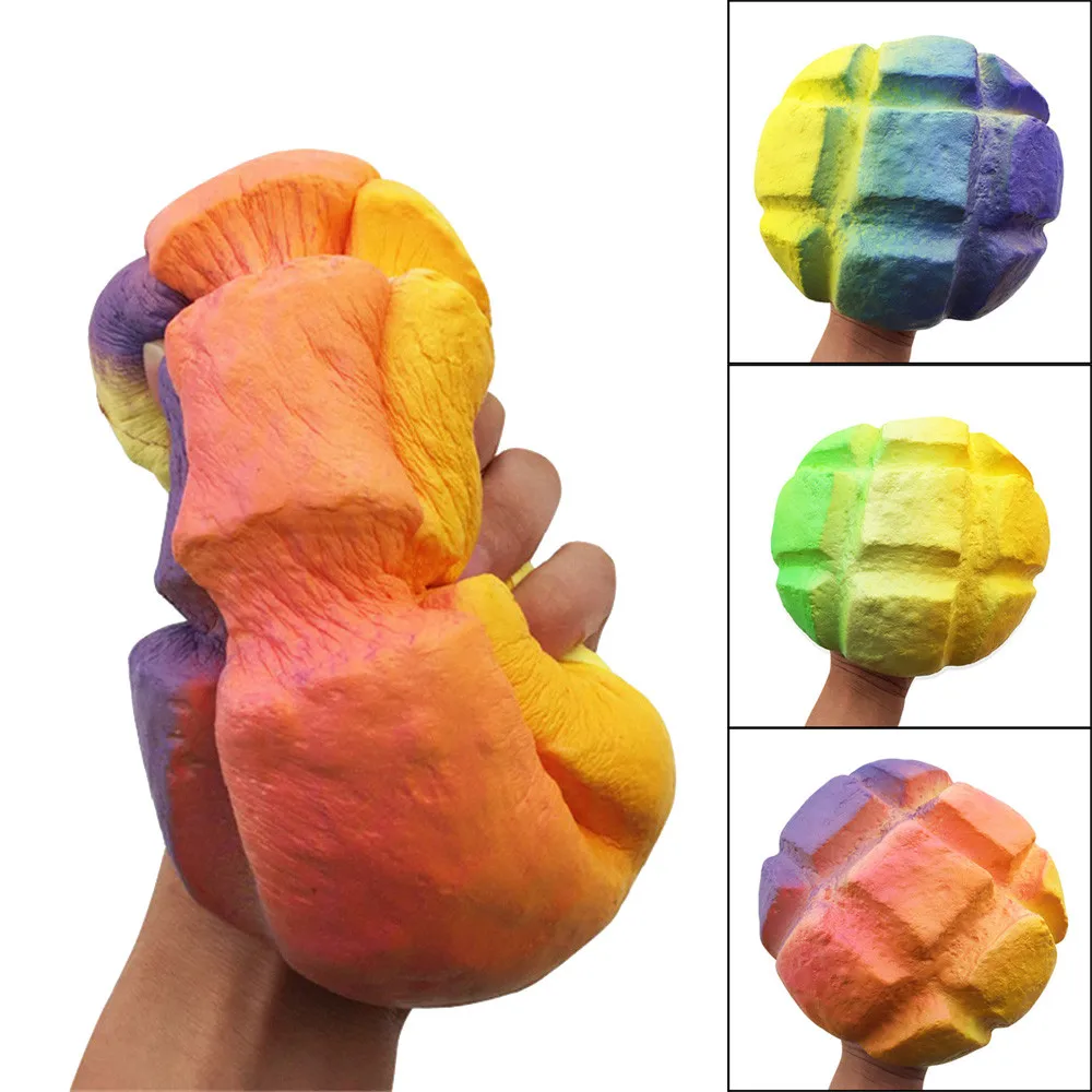 

Kids Cute Simulation Squishies Colorful pineapple bag Charm Slow Rising Squeeze Kawaii Stress Reliever Toys Children gift L0116